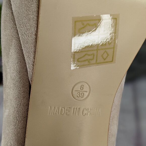 Truffle Collection Peep Toe Platform Block Heel Pumps - Picture 8 of 10